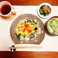 Snapdishの料理写真:菜の花のちらし寿司|みはるるさん