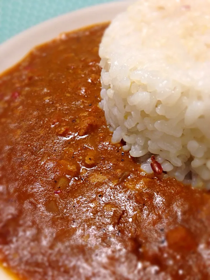 旅から帰って家で食べる夜食のレトルトカレーのうまさ。|liccaさん