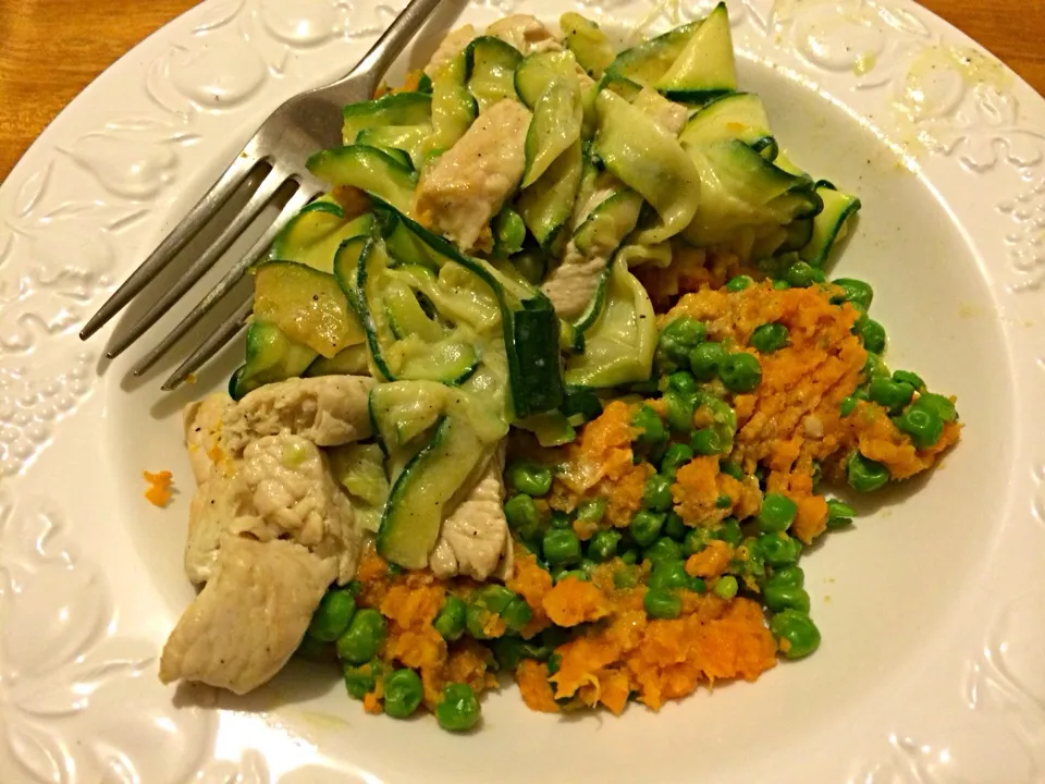 Turkey courgette ribbons & sweet potato|joanne weaverさん