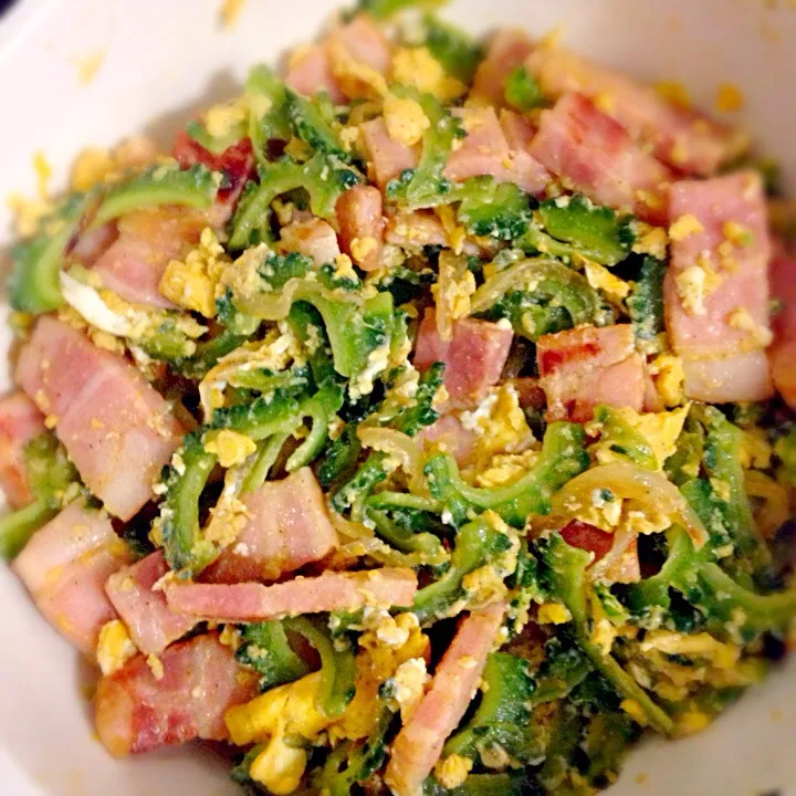 Ginisang ampalaya w/ bacon&egg|baby ichiiさん