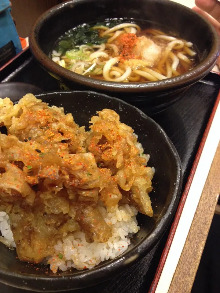 舞茸天丼＆おろしうどん😁|KAZUTOさん