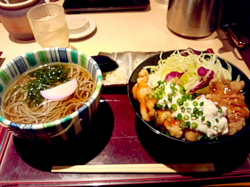 鳥天丼とお蕎麦のセット|Yuki Niiyaさん