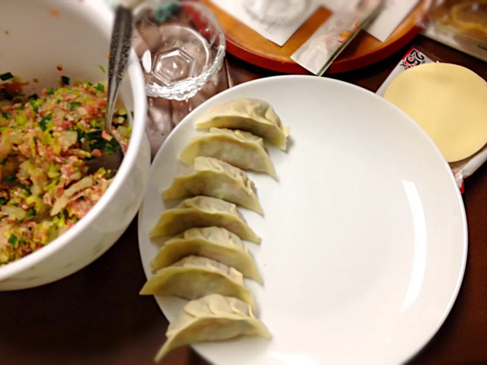 Pot stickers / dumplings 餃子|Mama Kathi Dinerさん