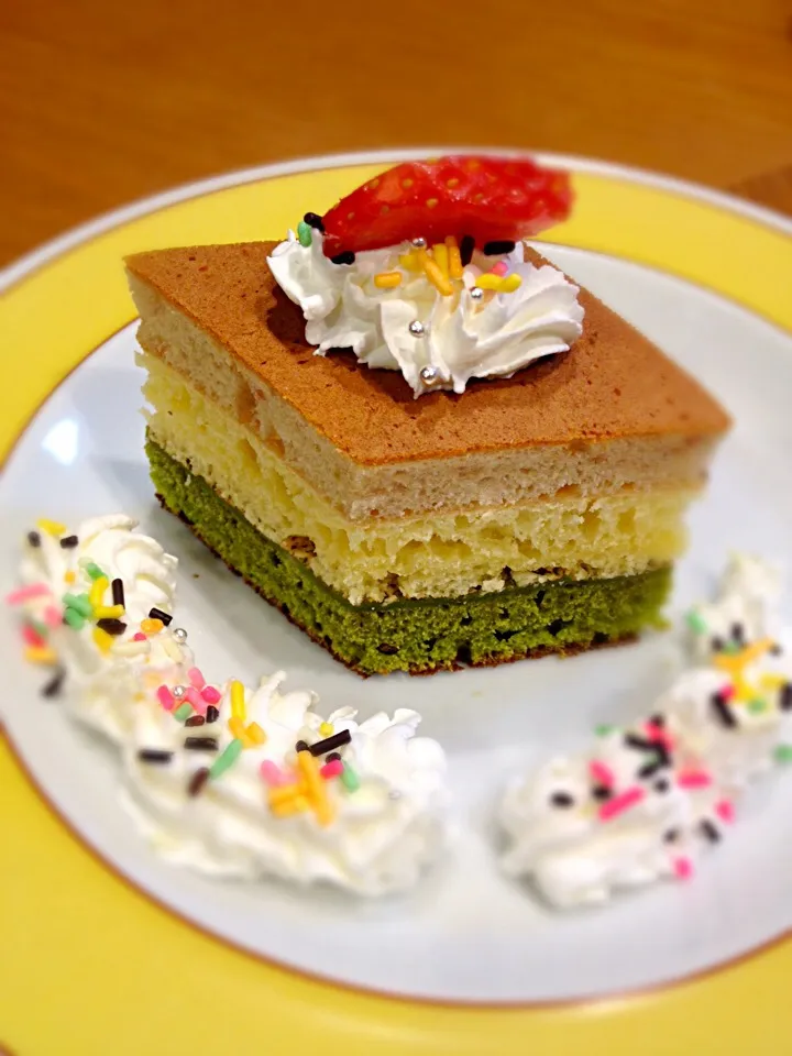 菱餅風ホットケーキ|itoさん