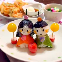 Snapdishの料理写真:ひなお結び♡