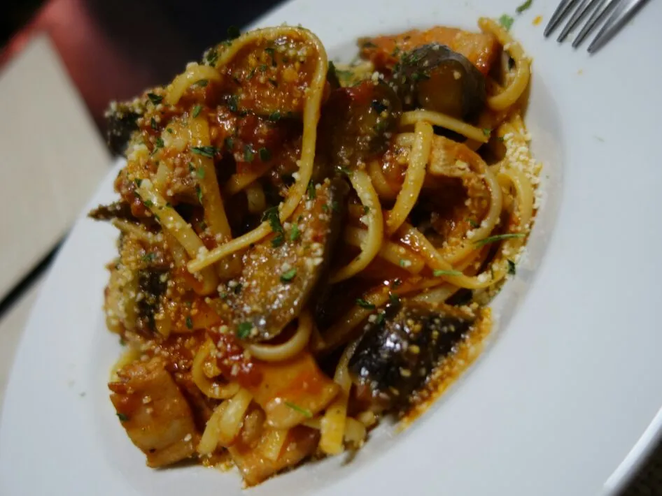 茄子と鶏肉のスパイス風味トマトパスタ|chackさん