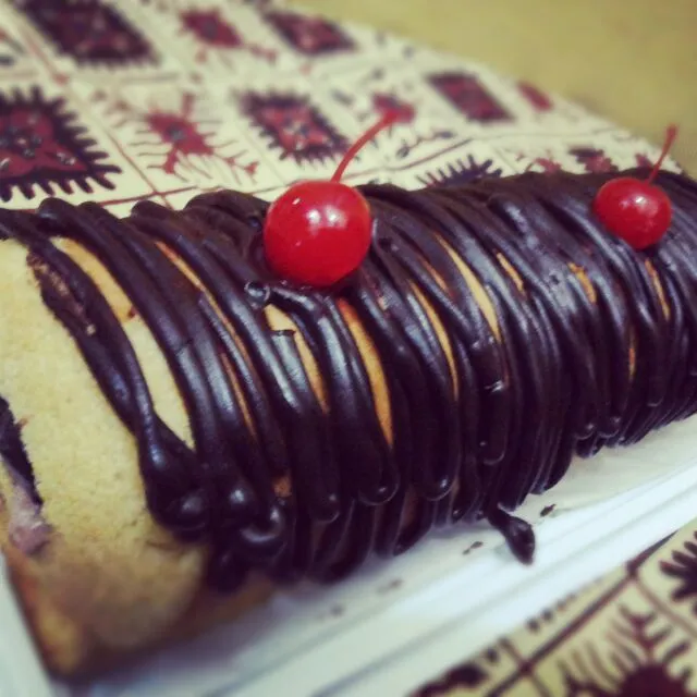 Mocca Cotton Roll filling ganache|esty linggarsihさん