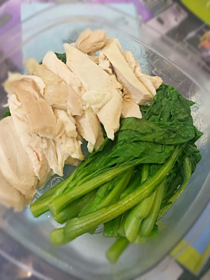 boiled chicken breast and steam veggie|Anna Liさん