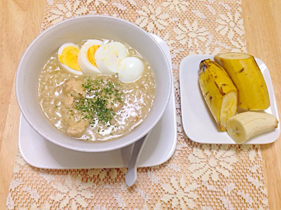 Arrozcaldo & banana|エリカ❤️さん