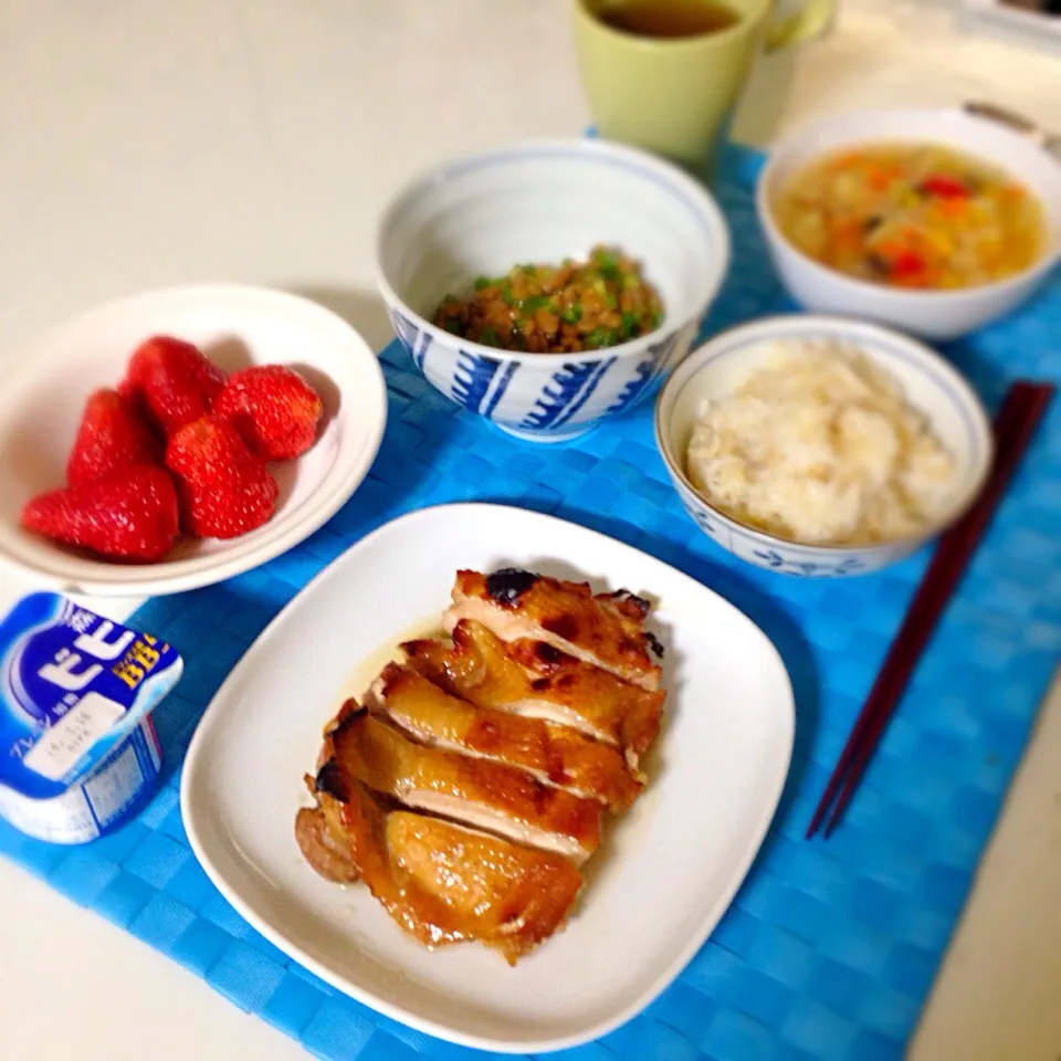 鳥もも肉の照り焼きなど|あきさん