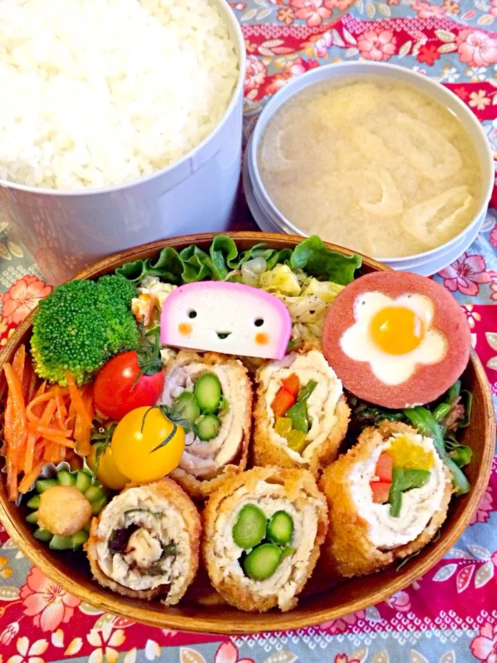 Snapdishの料理写真:今日の息子のお弁当2014/03/05|ミホさん