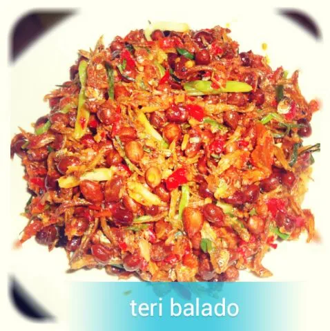 Snapdishの料理写真:Teri medan balado|Susi Barusさん