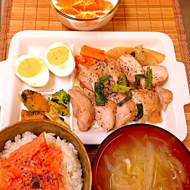 鶏もも肉と蕪の照焼き。|きよさん