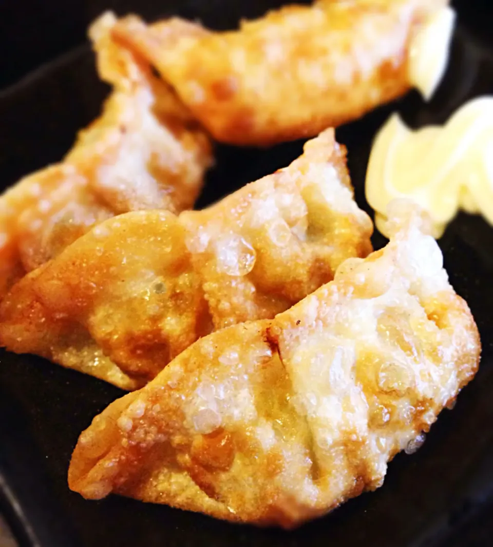 Snapdishの料理写真:Fried gyoza@Irodori, Riverview Hotel|coxiella24さん