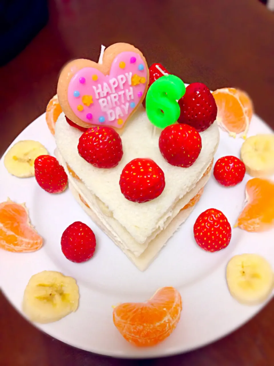 Snapdishの料理写真:甘い物嫌いな娘のバースデーケーキ♥︎|ひゆりままさん