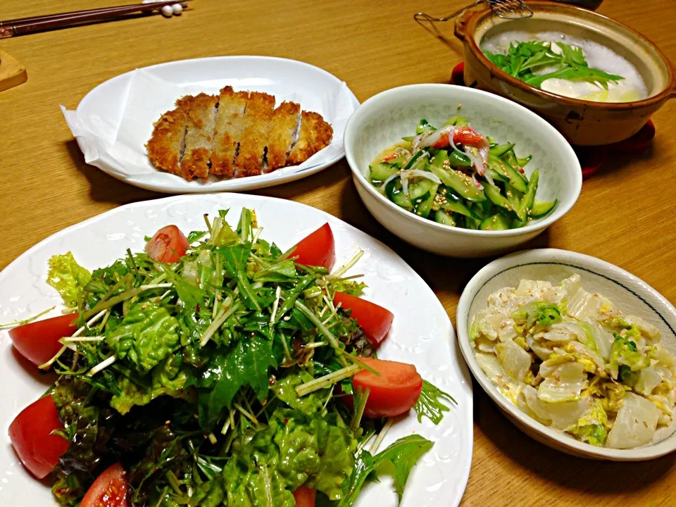 またまた野菜ばっかり晩御飯😁|川上千尋さん