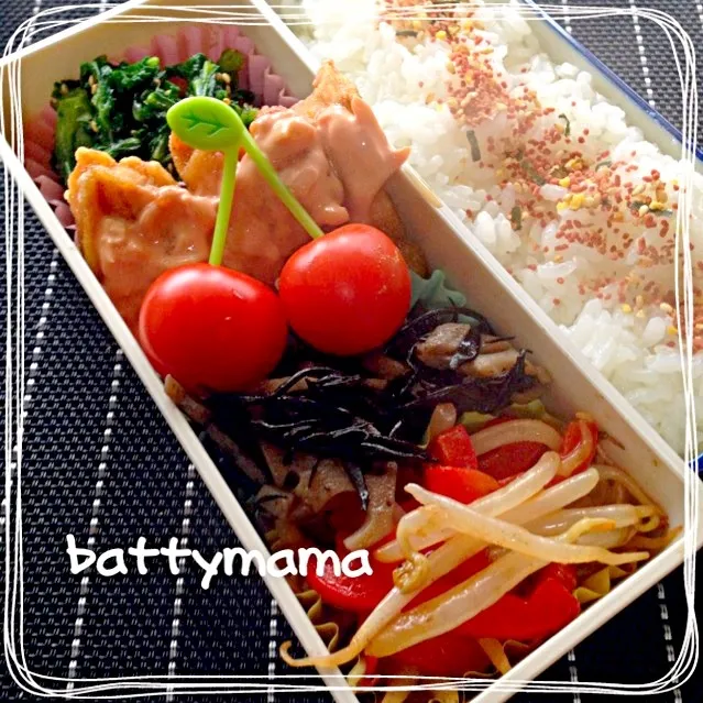 Snapdishの料理写真:チキン南蛮弁当〜☆battymamaのヘルシー美味しい女子弁当〜☆|ばってぃーまま＠♪さん