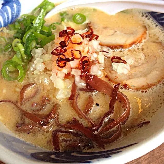 Snapdishの料理写真:我流麺舞 飛燕♪の限定コラボラーメン❗️w|☆アキラっち☆さん