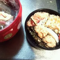 Snapdishの料理写真:お節の残り弁当|くまこさん