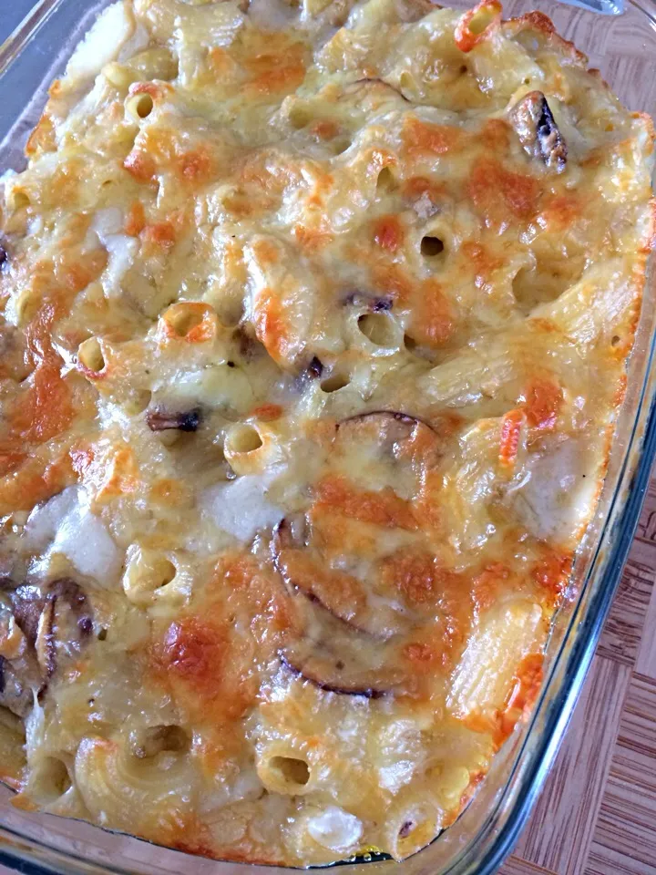 Mac & cheese with mushroom|12Dragonさん