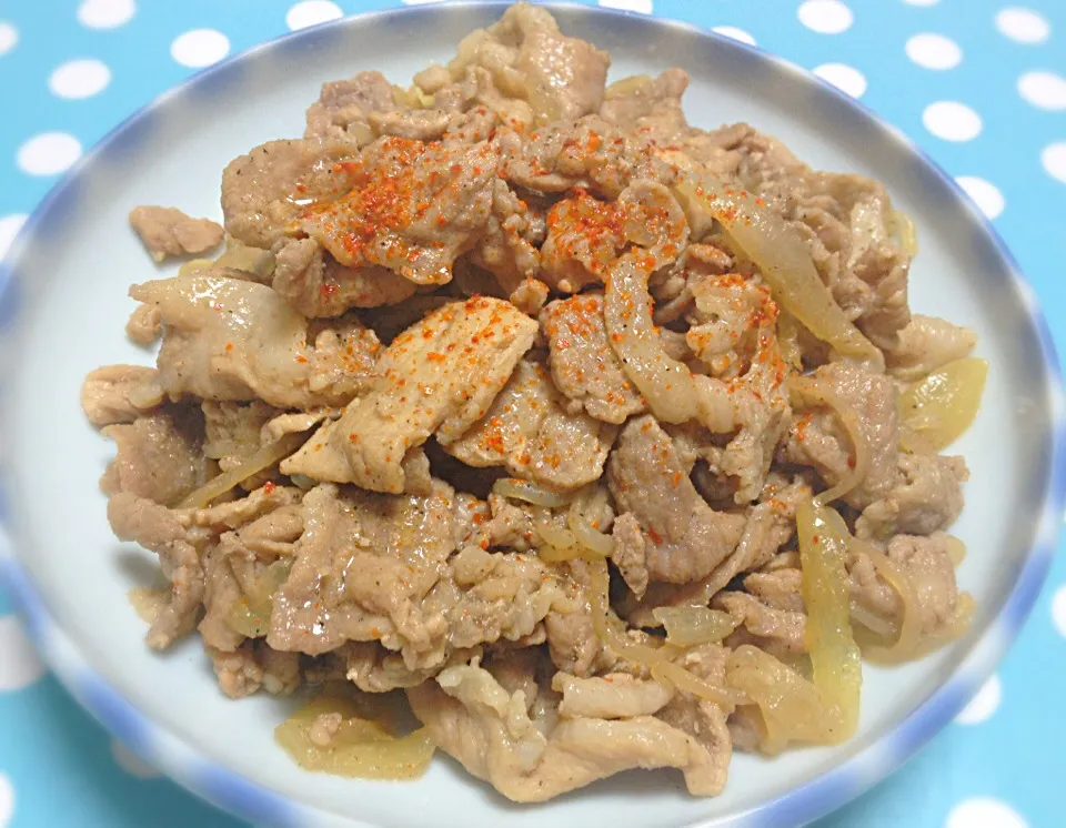 Pork & Onion stir fry|Liezlさん