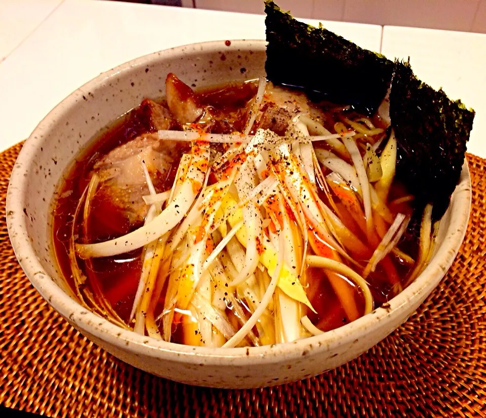 煮豚を作ったその残り汁でラーメン作りました(^O^)|mamigoさん