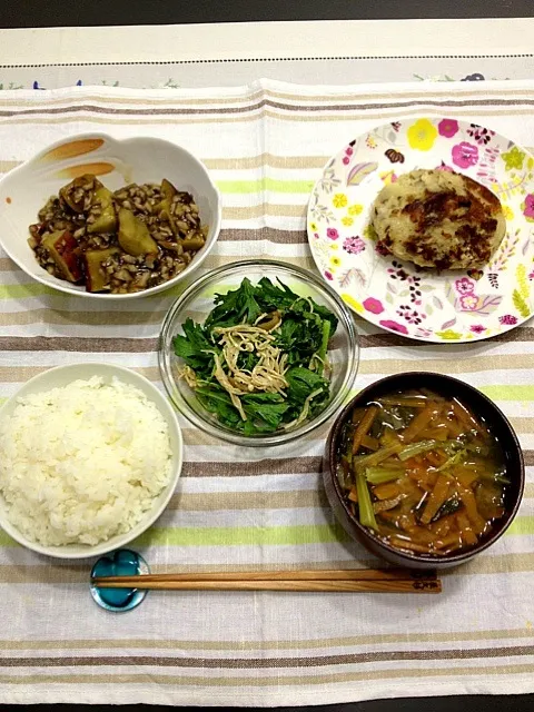 高野豆腐と大根おろしのハンバーグご飯☆vegan|みよこさん