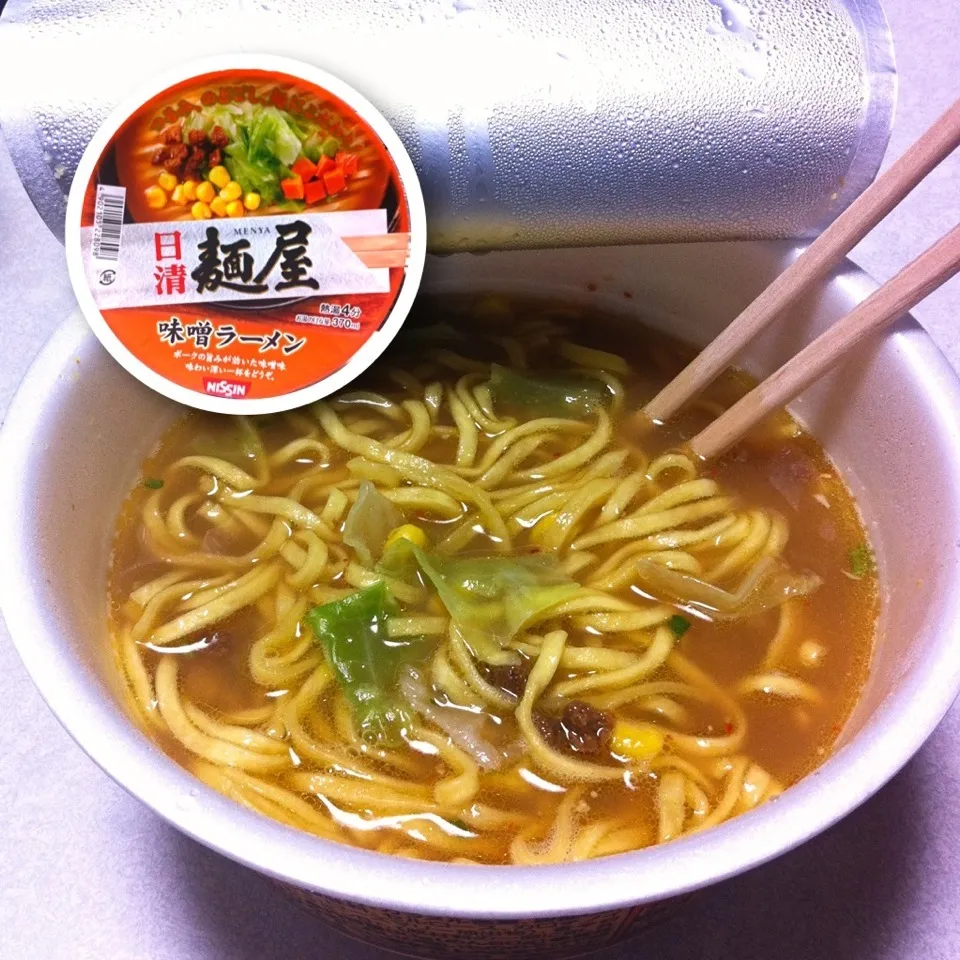 140306-日清麺屋 味噌ラーメン ¥88 #カップ麺|dune725さん