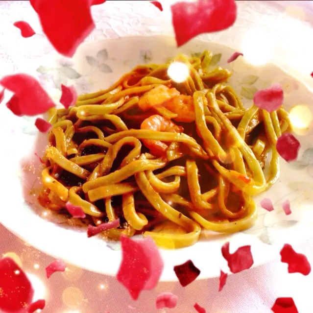 薔薇がふるウニパスタ♡ゴージャス編|けいこりあんさん