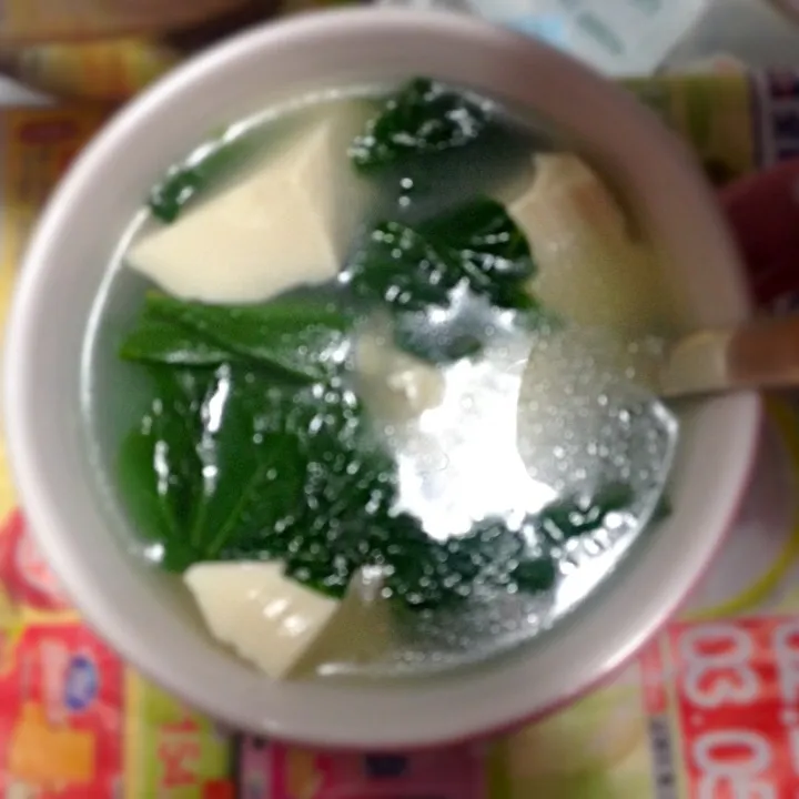 豆腐波菜湯|馨食在，甜窩心⭐さん