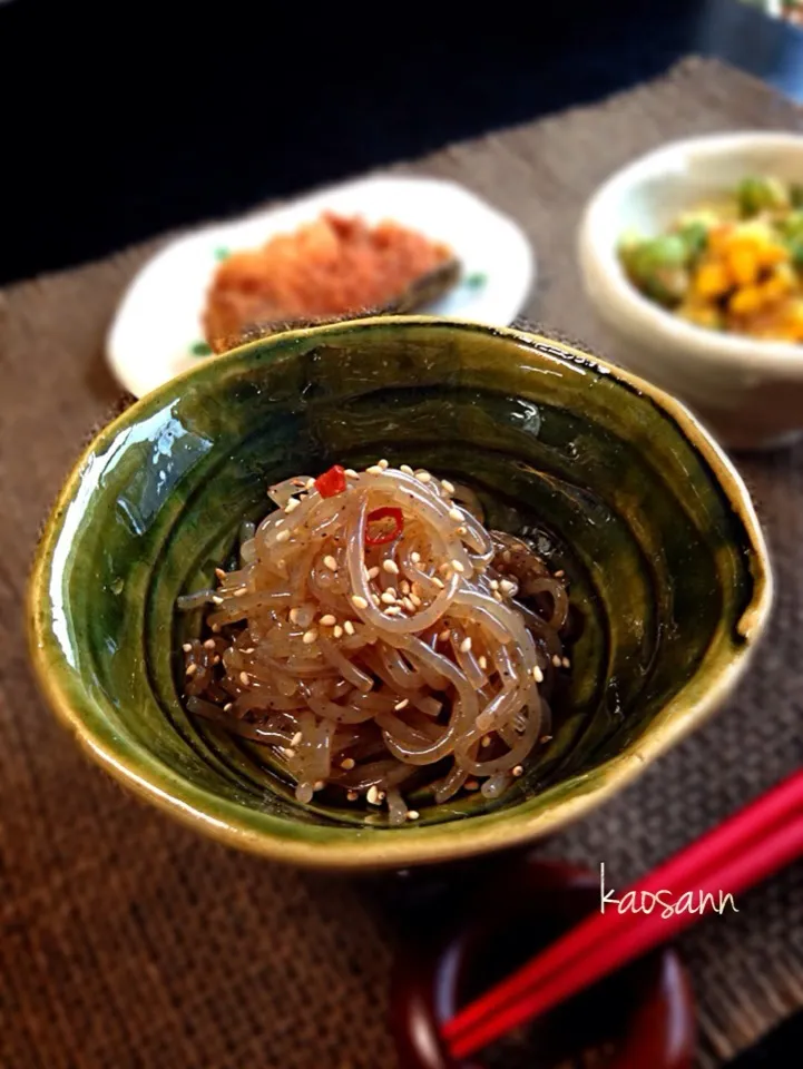 Snapdishの料理写真:ゆりえさんの☆めんつゆde糸こんにゃくのきんぴら☆|カオサンさん