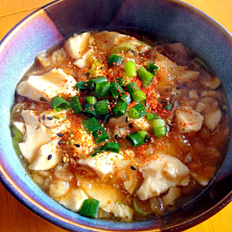 豆腐のあったかトロトロ丼|カウンター嬢さん