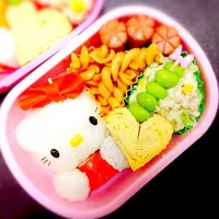 Snapdishの料理写真:キャラ弁♡キティ|(⌯꒪͒ ૢ∀ ૢ꒪͒)さん