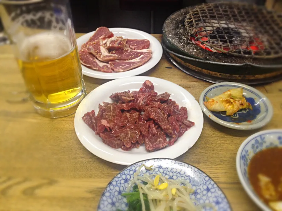 やってます🍺一人焼肉😁|咲きちゃんさん