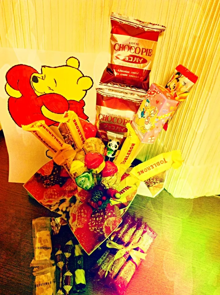 chocolate makes me better! yummy!!! #Chocolatebouquet for you all;-)|joさん