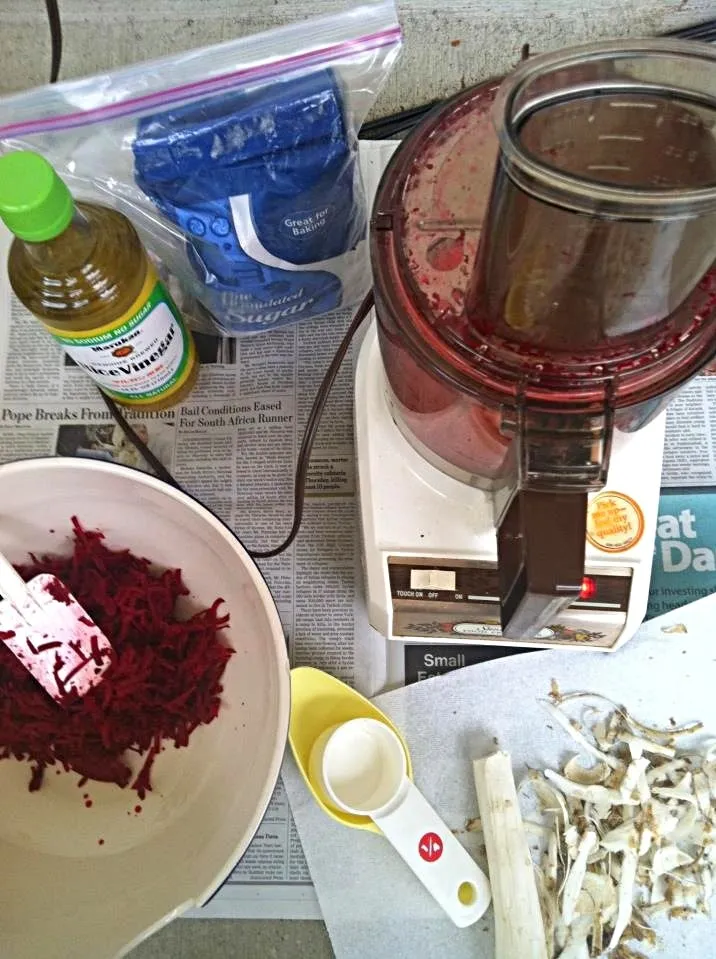 Making Horseradish for Passover - this is done outside!|Cheryl Melnickさん