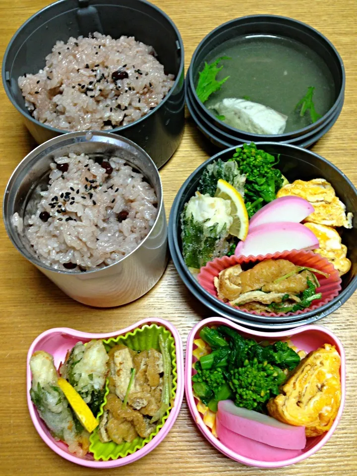 Snapdishの料理写真:３月８日2人弁当|川上千尋さん