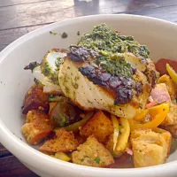 Pesto cod with panzanella|paddyさん