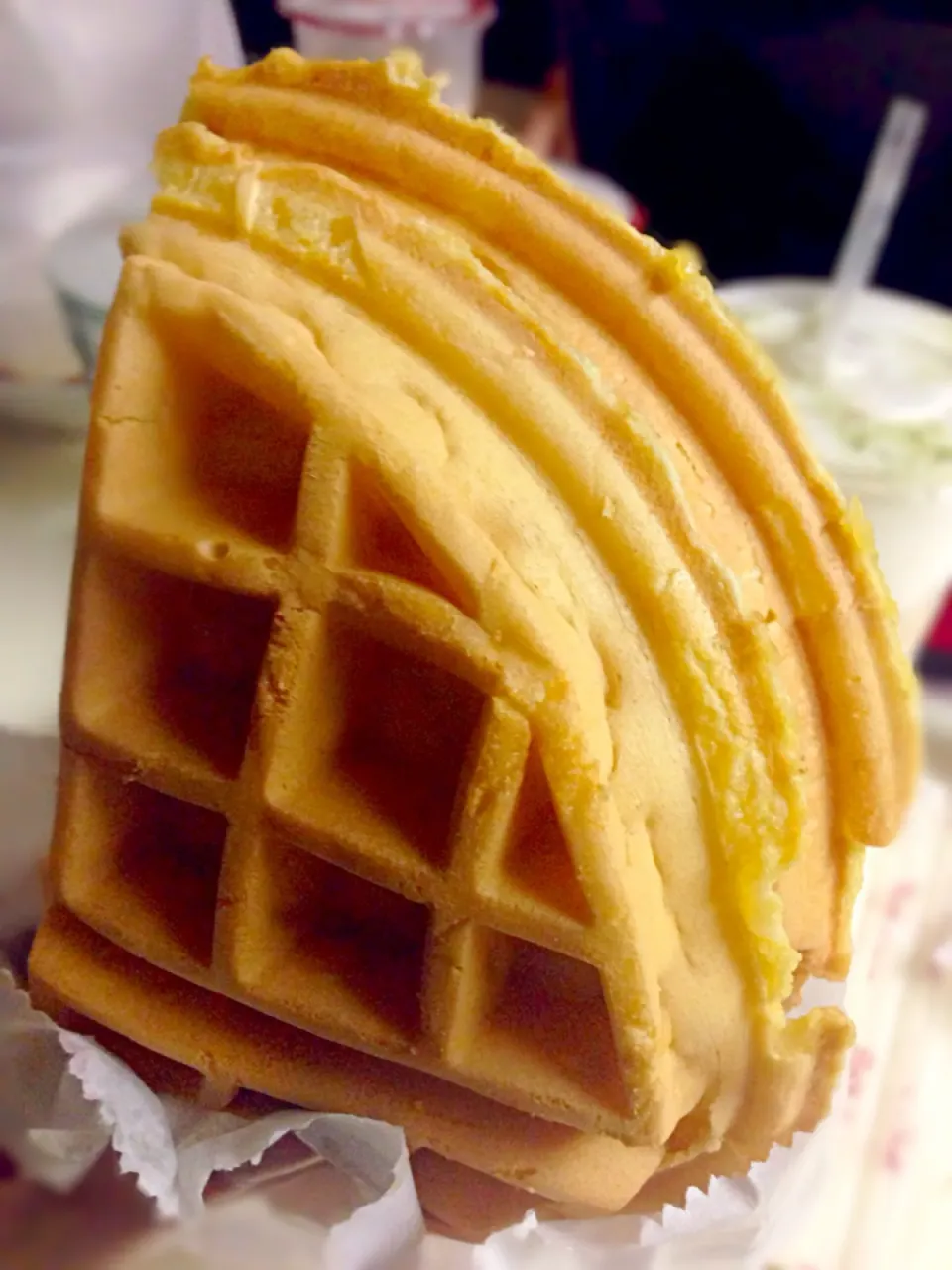 Waffle with Peanut Butter & Condensed Milk|willklhさん