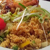 jerk chicken and fried savoury rice|Marlon Phatmunchさん