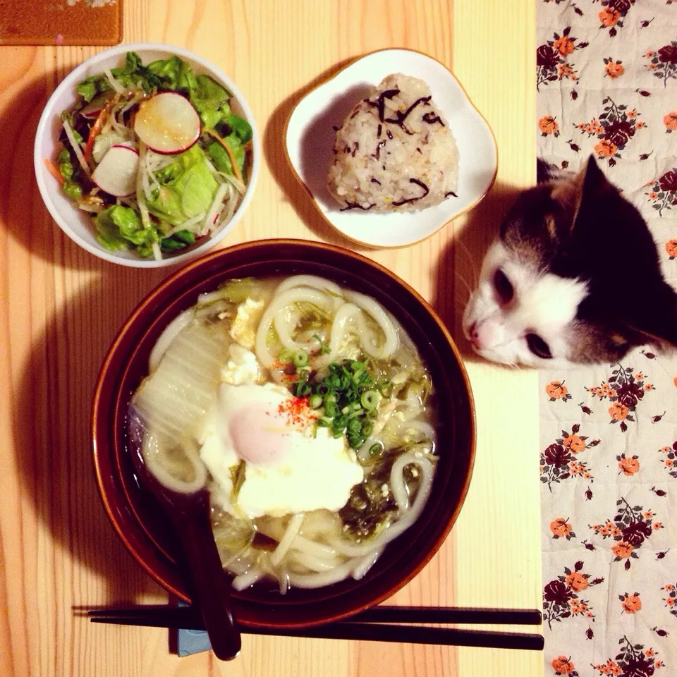 玉子味噌煮込みうどん。|naouさん