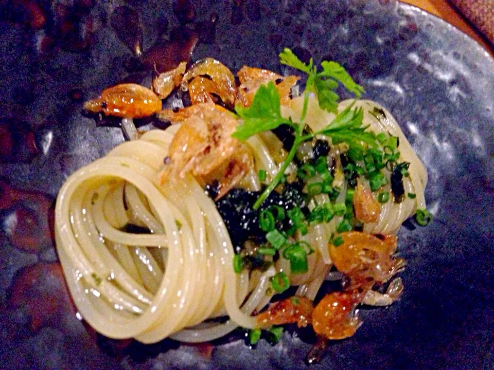 Snapdishの料理写真:Capellini with shellfish oil.|Obeoom Jumsai Na Ayudhyaさん