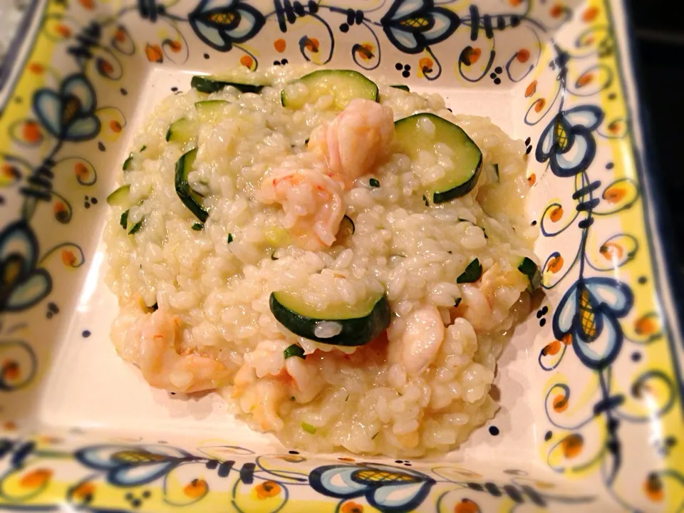 risotto zucchine e gamberetti|Fabio  Palmieriさん