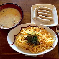 Snapdishの料理写真:朝から頑張って手作りクラムチャウダー🍴|Sato5さん