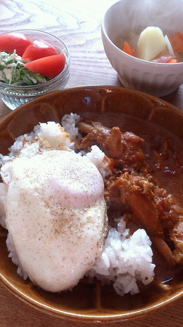 朝カレー。|あけもさん