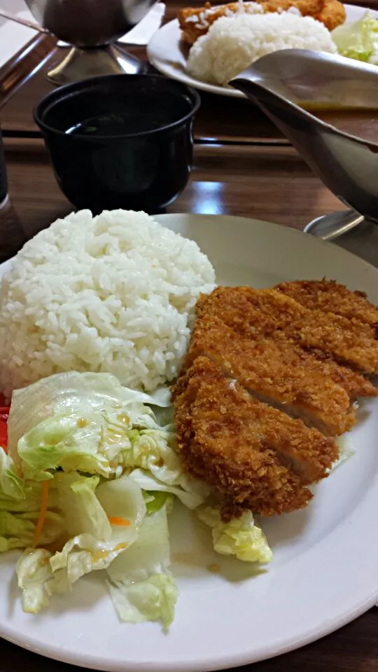 Snapdishの料理写真:pork katsu curry don. the pork katsu was pretty tough this time round.|genさん