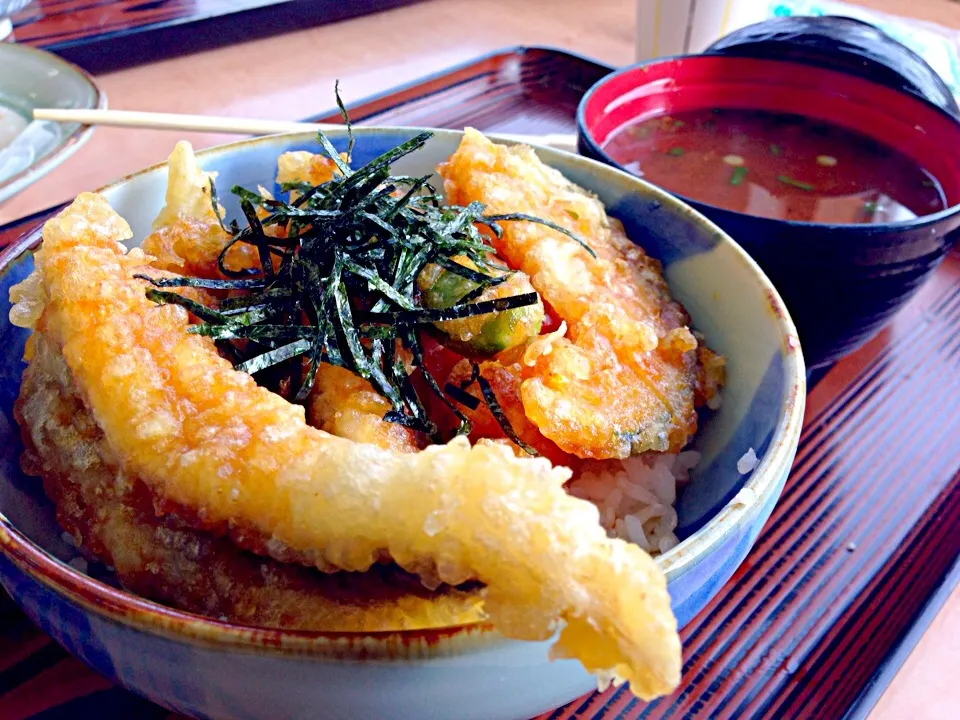 あなご天丼|うえのぶさん