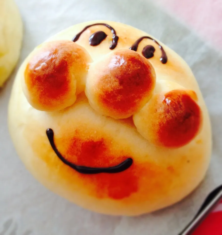 Anpanman bread with durian filling^^;|kokinekat@(・●・)@さん