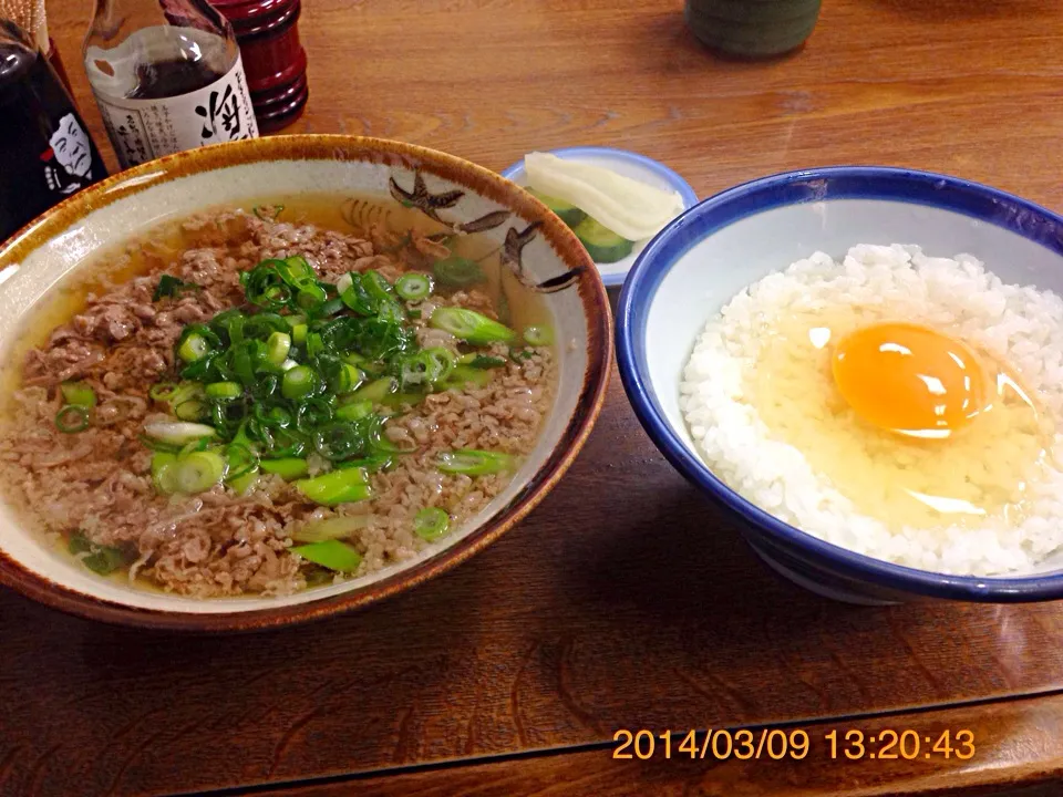 千とせの『肉吸い＆玉子かけご飯』|コージ💫さん