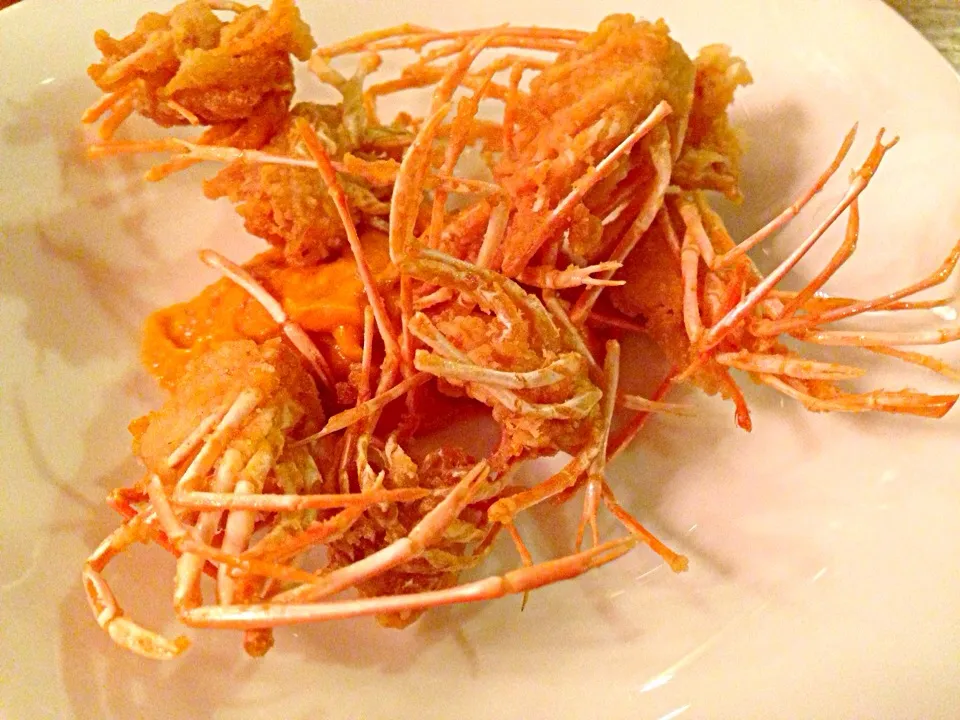 Deep fried prawn head|sgさん